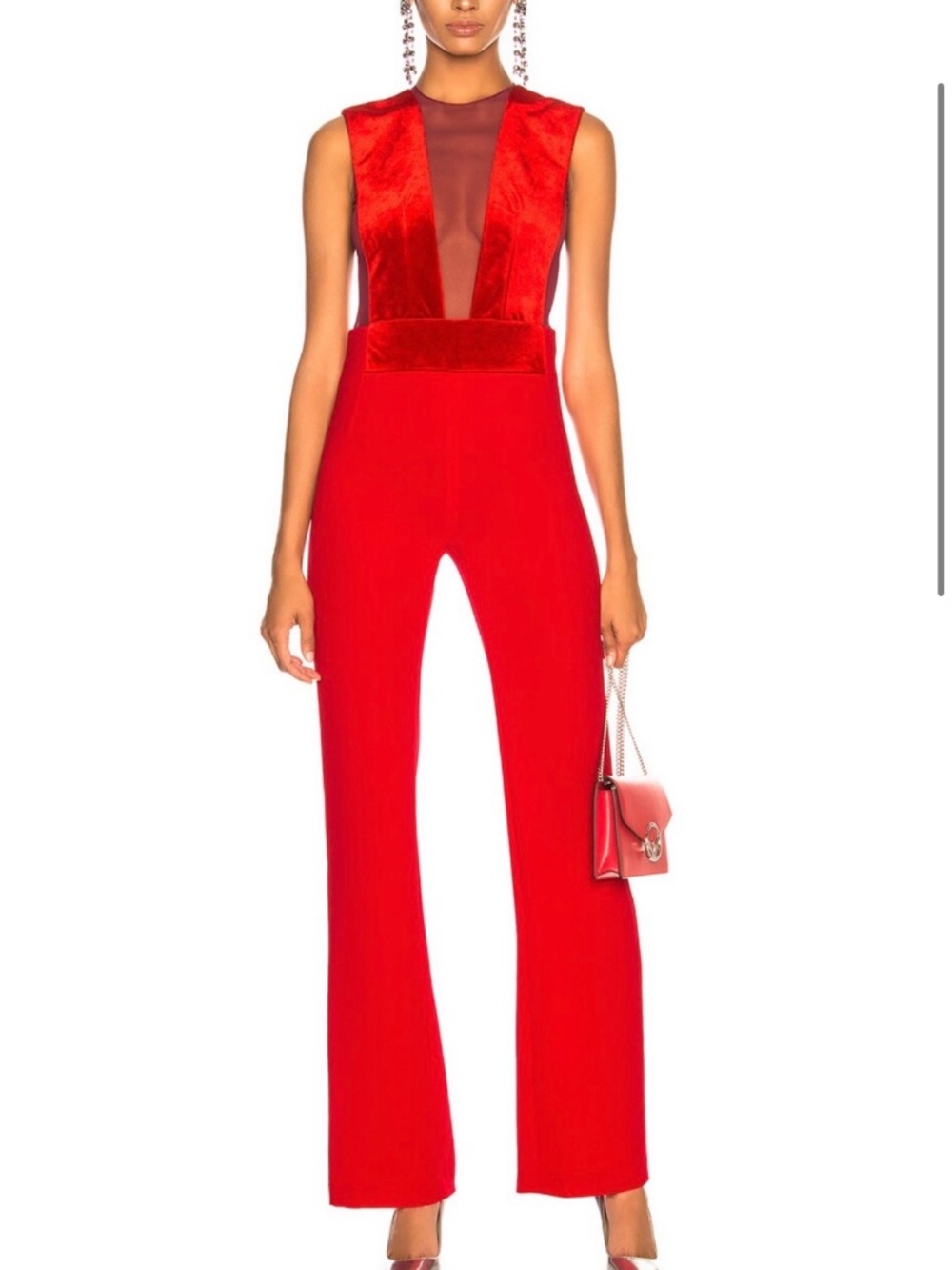 Galvan London size 4 red jumpsuit